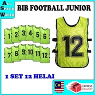 BIB FOOTBALL JUNIOR / BIB BOLA SEPAK / 1 SET 12 HELAI  / 1 TEAM