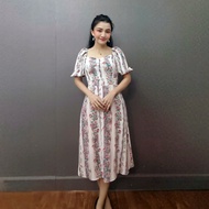 Đầm thiết kế sọc kẻ cotton LAVYA - D006 đầm hãng sale Bemine Lavi linh trà gumac đầm tiệc