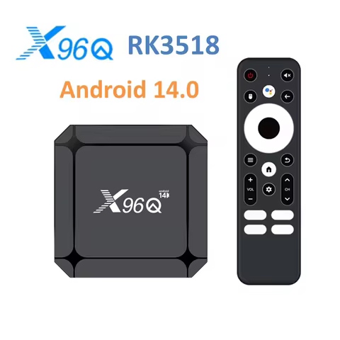 Android 14 Smart TV Box X96Q Rockchip RK3518 Wifi6 4K Media Player Android TV Set Top Box 2GB 16GB X