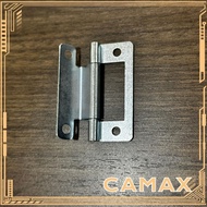 CMAX 5pcs/set Door Hinge, Interior Connector Flat Open, Creative No Slotted Folded Soft Close Wooden  Hinges Furniture Hardware