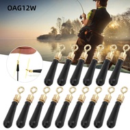 OAG12W 100PCS Fishing Float Seat, S M L Copper Head Fishing Buoy Seat, Durable Anti-Tangles Rubber M