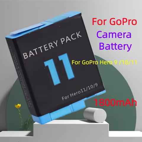 1800mAh AHDBT-901 Battery For GoPro Hero 11 Hero 10 Camera Battery or Charger For GoPro Hero 9 Hero1
