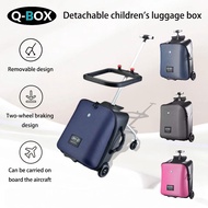 Q-BOX 20Inch Kids Luggage Foldable Trolley Baby Stroller Travel Bag Wheels Children's Seat Ride-ON