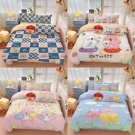 卡娜赫拉的小動物 公仔 裝飾 床單套裝 kanahei p助 粉紅兔兔 床笠 床上用品 家居 實用 日用品 枕頭袋 枕套 被套 枕頭 送禮 生日禮物 三件套 四件套