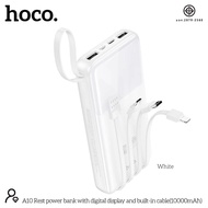 แบตสำรอง HOCO A10 B10 E10 Power Bank 4in1 10000mAh 20000mAh 30000mAh มีสายชาร์จในตัว พร้อมจอ LED