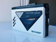 罕有白色三段EQ Sharp JC-102懷舊隨身聽錄音帶錄音機卡式機不是 Sony Walkman Discman MD DAT