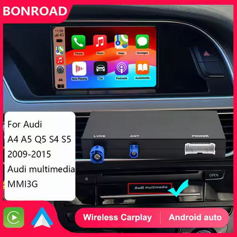 Wireless CarPlay Android Auto Interface Adapter for Audi A4 B8 A5 Q5 S4 S5 2009-2015 with AirPlay Mi
