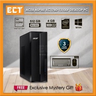 Acer Aspire XC1780-13100F / 13400F / 13700F Desktop PC (i3-13100 / i5-13400 / i7-13700,512GB SSD,4GB