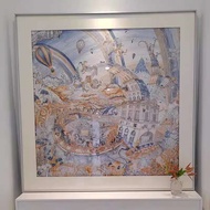 อะลูมินัมอัลลอยยึดแม่เหล็กแบบไม่ทำลายรถบรรทุกกรอบโชว์ Syal Sutra ศิลปะบนผนังและกรอบรูปสำหรับทาสีในห้