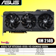 ASUS TUF RTX3060-O12G V2 GAMING OC 12GD6 LHR (3 FAN/3584 CUDA/112 TMU/48 ROP/192 BIT/15Gbps) GRAPHIC