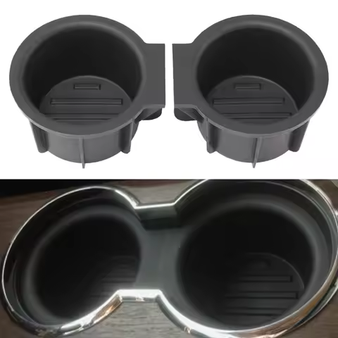 1 Pair Front Console Cup Holder Insert For Ford F150 2009 2010 2011 2012 2013 2014 9L3Z-1513562-A,9L