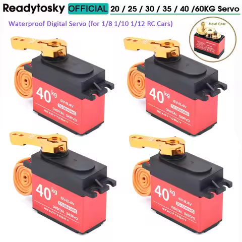 Waterproof Servo 20KG 25KG 30KG 35KG 40KG High Speed Metal Gear Digital Servo RC Baja Servo For 1/8 