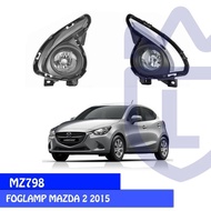 Foglamp Fog Lights Mazda 2 2015 / Car Accessories Mz798 Black Chrome