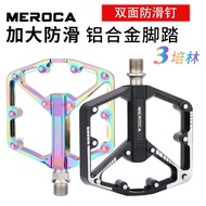Mountain Bike Bicycle Aluminum Alloy3Peilin Pedal Folding Bicycle Road Bike Pedal Universal Accessories Non-Slip Stall