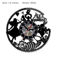 Living Room Decoration Cross-Border Anime Clock Theme Alice Wall Clock Alice in Wonderland Custom Ma