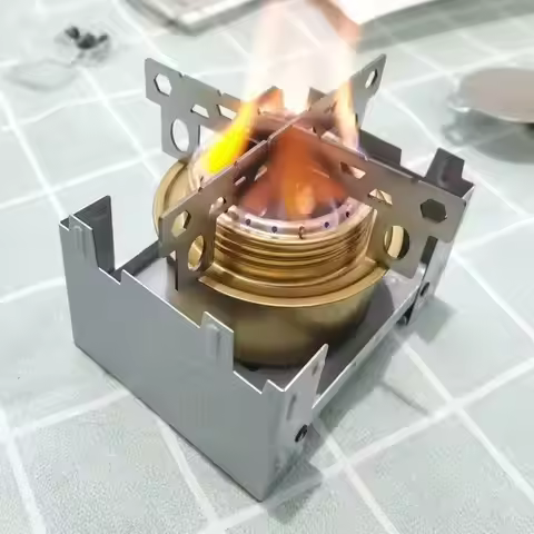 Outdoor Alcohol Stove Rack Stainless Steel Camping Stove Cookware Stove Cross Rack Camping Stove Sta