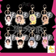 Kpop Stray Children Cartoon Love Acrylic Bag Keychain Keychain Pendant Minho Changbin Hyunjin Felix