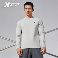 XTEP Men Sweatshirts Long-sleeved Knits Windproof Warm