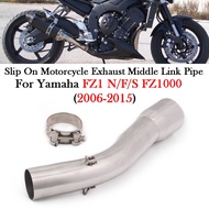 Slip On For YAMAHA FZ1 FZ1N FZ1S FZ1F FZ1000 2006 - 2013 2014 2015 Motorcycle Exhaust Escape Moto Muffler Bike Middle Li