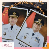 (1psg) Photo of Governor and Riau Provincial Governor | Poster of Governor and Deputy Governor | Gov