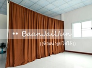 ผ้าม่านกั้นห้อง สีพื้น ((แถมเชือกแขวนผ้าม่าน)) สูง 2.2 เมตร ผ้าม่าน ผ้ากั้น ผ้าฉาก ม่านกั้น ม่านประตู ม่านหน้าต่าง