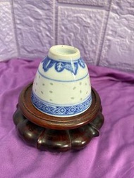 青花米通小茶杯