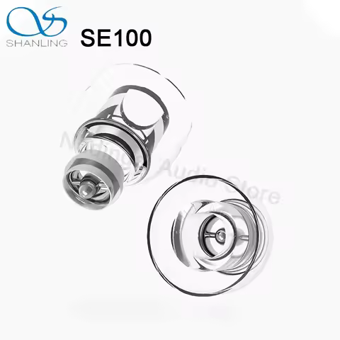SHANLING SE100 HiFi Silicone Eartips Tip Built-In Metal Divider Earplug Nozzle Earphone Silicone Cas