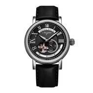 Aries Gold Automatic Inspire G 903A S Bk Black Leather Men Watch