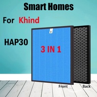 Replacement  Khind Air purifier HAP30 replacement filter Hepa+Carbon