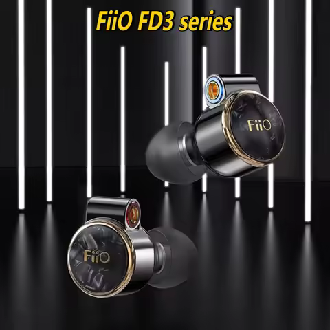 FiiO FD3 Pro Wired in Ear Headphones Ergonomics Design HiFi DLC Diamond Diaphragm Lightweight Portab