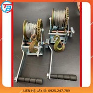 Combo Tời Quay Tay 600 pound + 20 Cáp INOX 304 phi 2 + 4 Ốc Siết Cáp INOX phi 2 - Capthepgiasi
