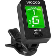 Penala Gitar Klip pada Ukulele Violin Tuner - Penala Kromatik untuk Penala Gitar Bass Elektrik Akust
