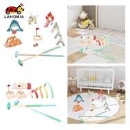 LAHOMIA Wooden Golf Set for Kids, Mini Golf Club Educational Toy Golf Toy Creative for