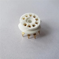 1pcs Ceramic Tube Socket Small 9 pin tube sockets GZC9-B GZC9-B-G 12AX7 12AT7 12AU7 ECC83 12AY7 12AZ