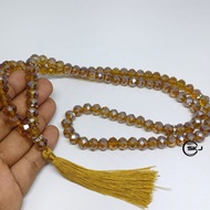 YELLOW CRYSTAL STONE TASBIH 99 ORIGINAL SPARKLINGBENING