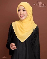 TUDUNG BAWAL SQUARE COTTON PLAIN KOSONG KEKABOO BIDANG 46