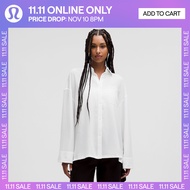 lululemon Womens Light Woven Oversized Button-Up