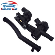 Thermostat Housing & Sensor or Coolant Hose Pipe Connector For Audi VW Seat Skoda 03C121026M 03C1211