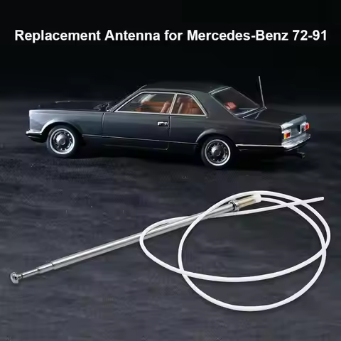 Power Antenna Mast AM/FM Aerial Stainless Steel Signal Amp Amplifier Car Antenna for W124 W126 W201 