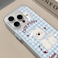 Blue Plaid West Highland Macaron Side Two-In-One VIVO V40 V30 V29 V27 V23 Y38 Y78 Y36 Y27 Y76 Phone 