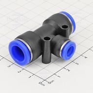 [5 Pieces]- PEG12-8 T-Tube Pneumatic Connector 8mm to 12 - 12mm
