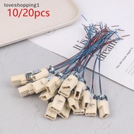 loveshopping1 10/20Pcs G9 Light Bulb Soet Ceramic Lamp Base Holder Connector Led Halogen Light LED L