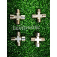 15MM (1/2")  S /STEEL CHROME TEE THREAD ALL TYPE FFMM& MMMM & MMFF & FFFF 4 WAY