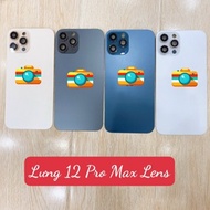 Back cover for iphone 12 pro max with outer camera glass border, lens border, iphone 12 pro max, 12 