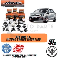 KIA RIO 1.4 JB 100% ORIGINAL MISUKO ENGINE MOUNTING (SET 4PCS)