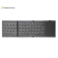 B089T Portable Folding Keyboard with Trackpad Rechargeable Mini Wireless  Keyboard for IOS and   C