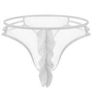 Mens Underwear Pouch See Through Sexy Lingerie Stretch Thong Tight-fitting