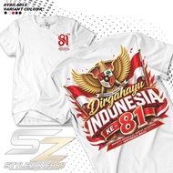 MERAH INDONESIAN T-SHIRT Independence Series Vol.4 Happy Birthday 81 - Adult August 2026 Shirt - Red