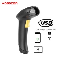 เครื่อง POSSCAN แสกนเนอร์บาร์โค๊ด QRCODE บลูทูธไร้สาย/ใช้สายUSB ราคาประหยัด CCD ประสิทธิภาพสูง แม่นย
