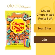 Chupa Chups Mixed Fruits Soft Sour Bites 22g